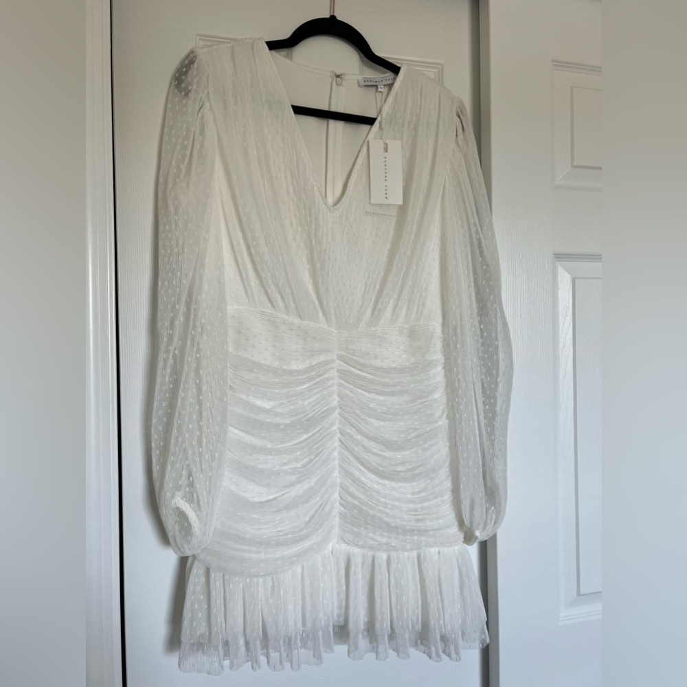 White mini dress